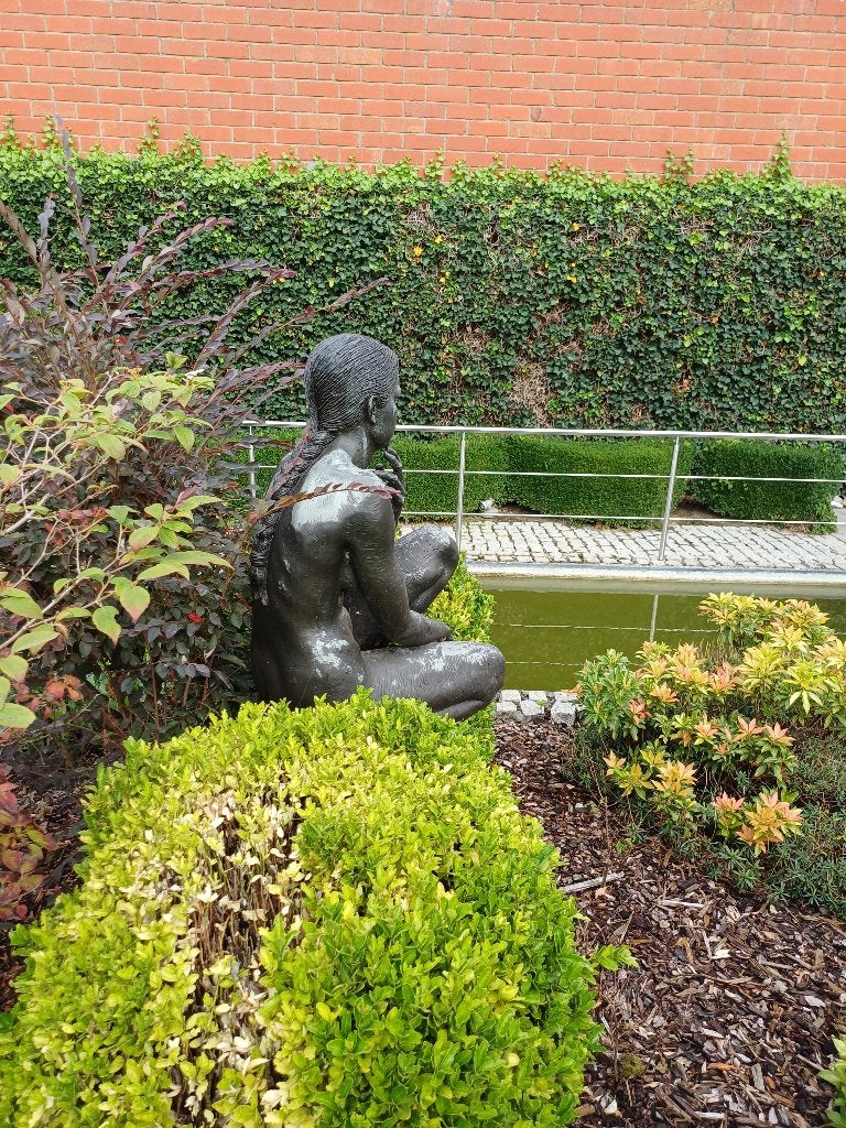 Groot bronzen beeld Irénée Duriez - Gesigneerd., Enlèvement, Comme neuf, Sculpture