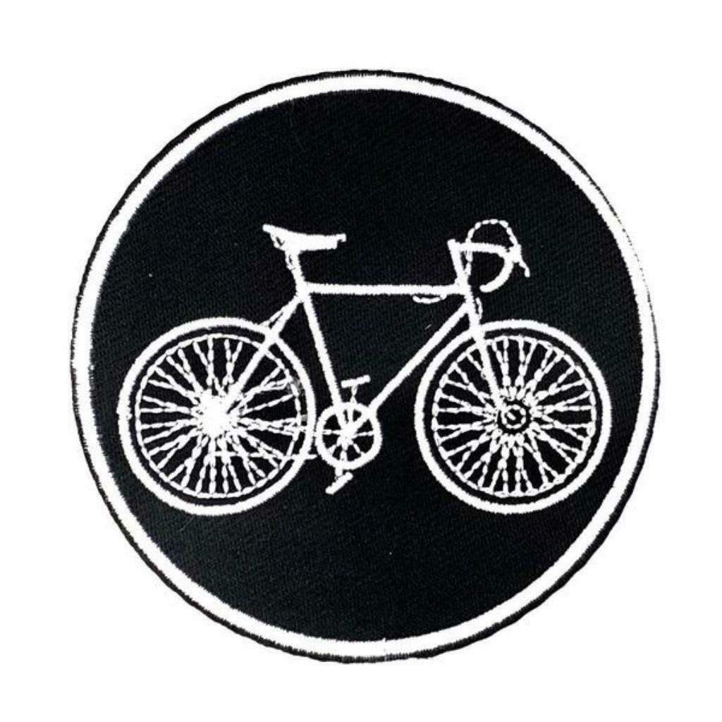 Race fiets strijk patch embleem - 76 x 76 mm, Ophalen of Verzenden, Nieuw