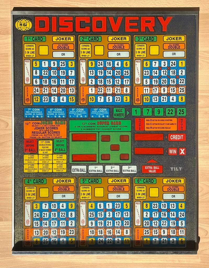 Bingo-gevel „DISCOVERY” — SG — jaren 80 —, Ophalen, Zo goed als nieuw