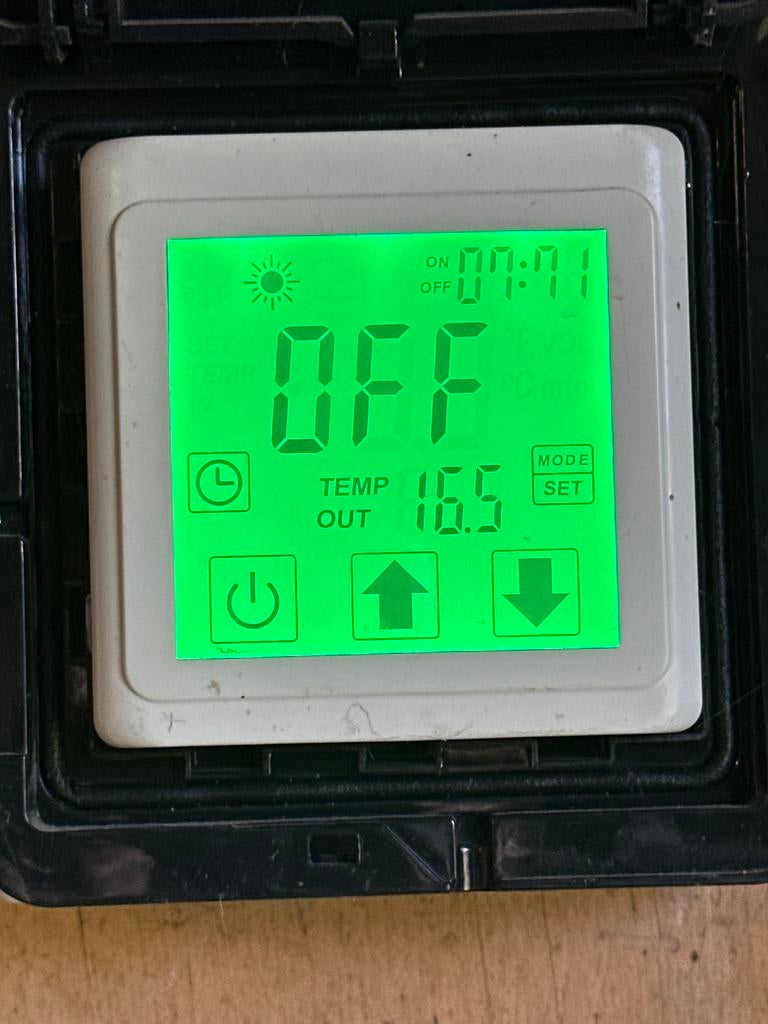 Display voor warmtepomp zwembad, Ophalen, Gebruikt