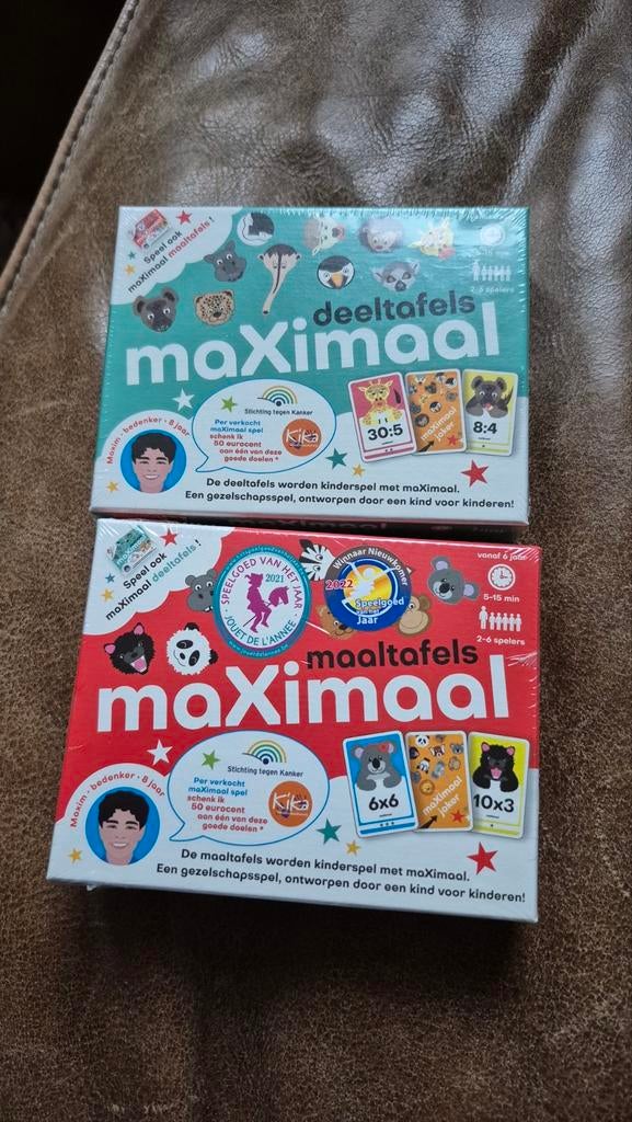 Maximaal deeltafels en maaltafels. NIEUW, Ophalen