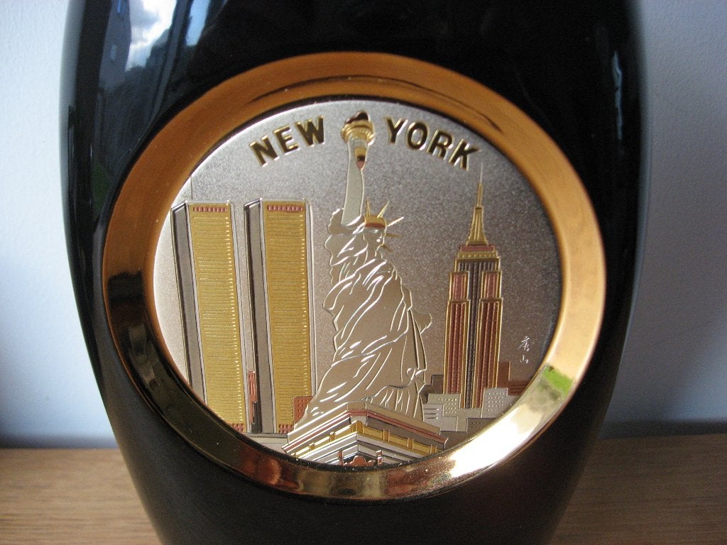 New York World Trade Center WTC The Art of Chokin 24KT Gold, Enlèvement ou Envoi