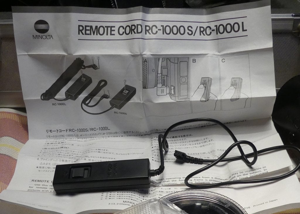 Télécommande Minolta RC-1000S, Enlèvement, Comme neuf, Minolta