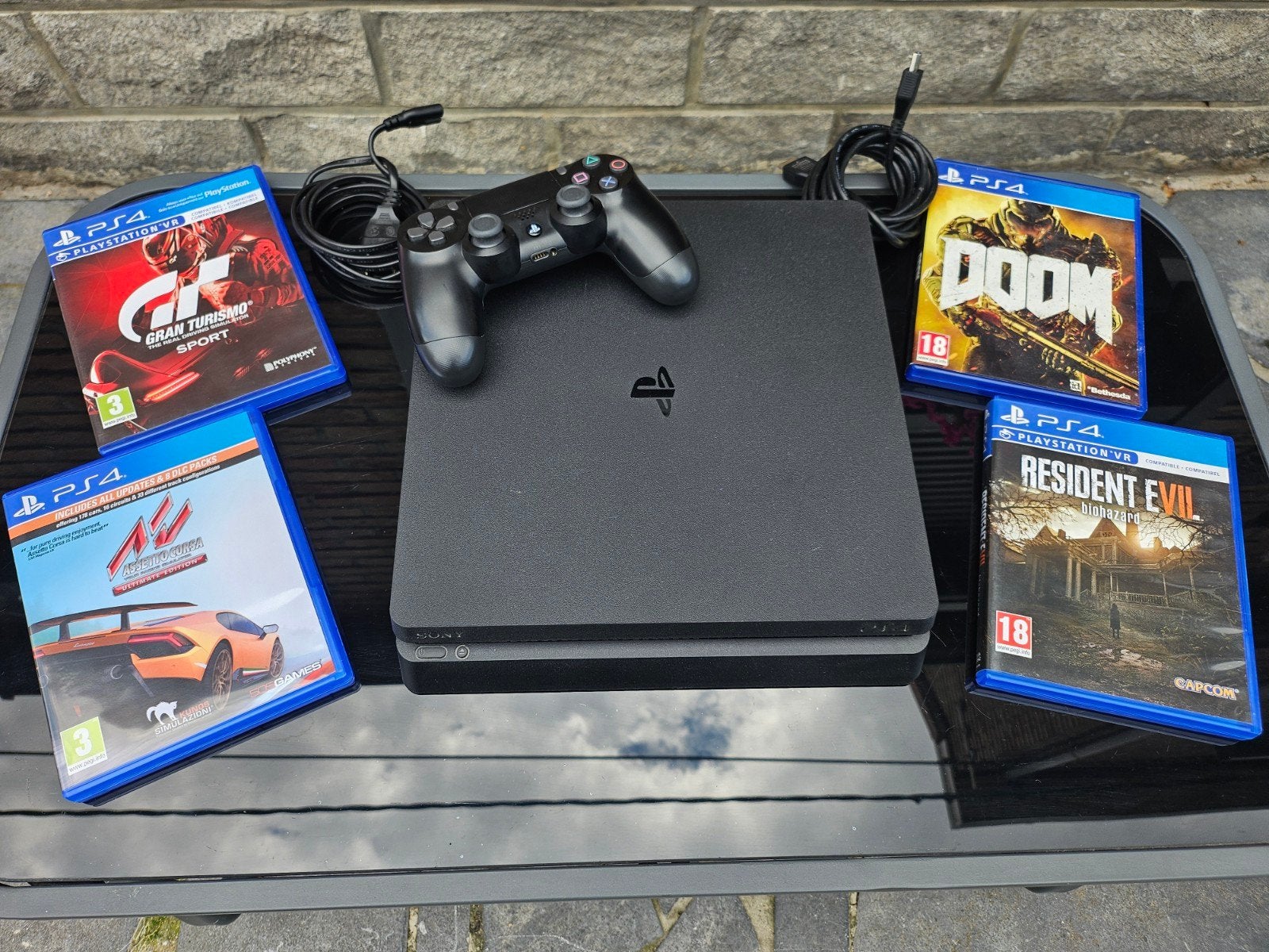 PS4 SLIM, 500 GB, Avec 1 manette, Comme neuf, Enlèvement
