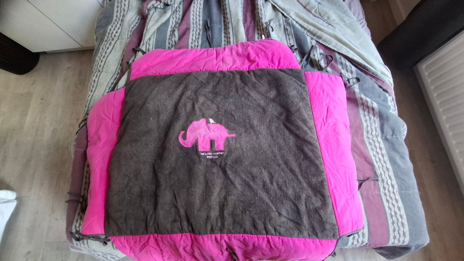 Pericles parkbekleding / cuve de parc - roze/grijs olifant, Kinderen en Baby's, Ophalen of Verzenden