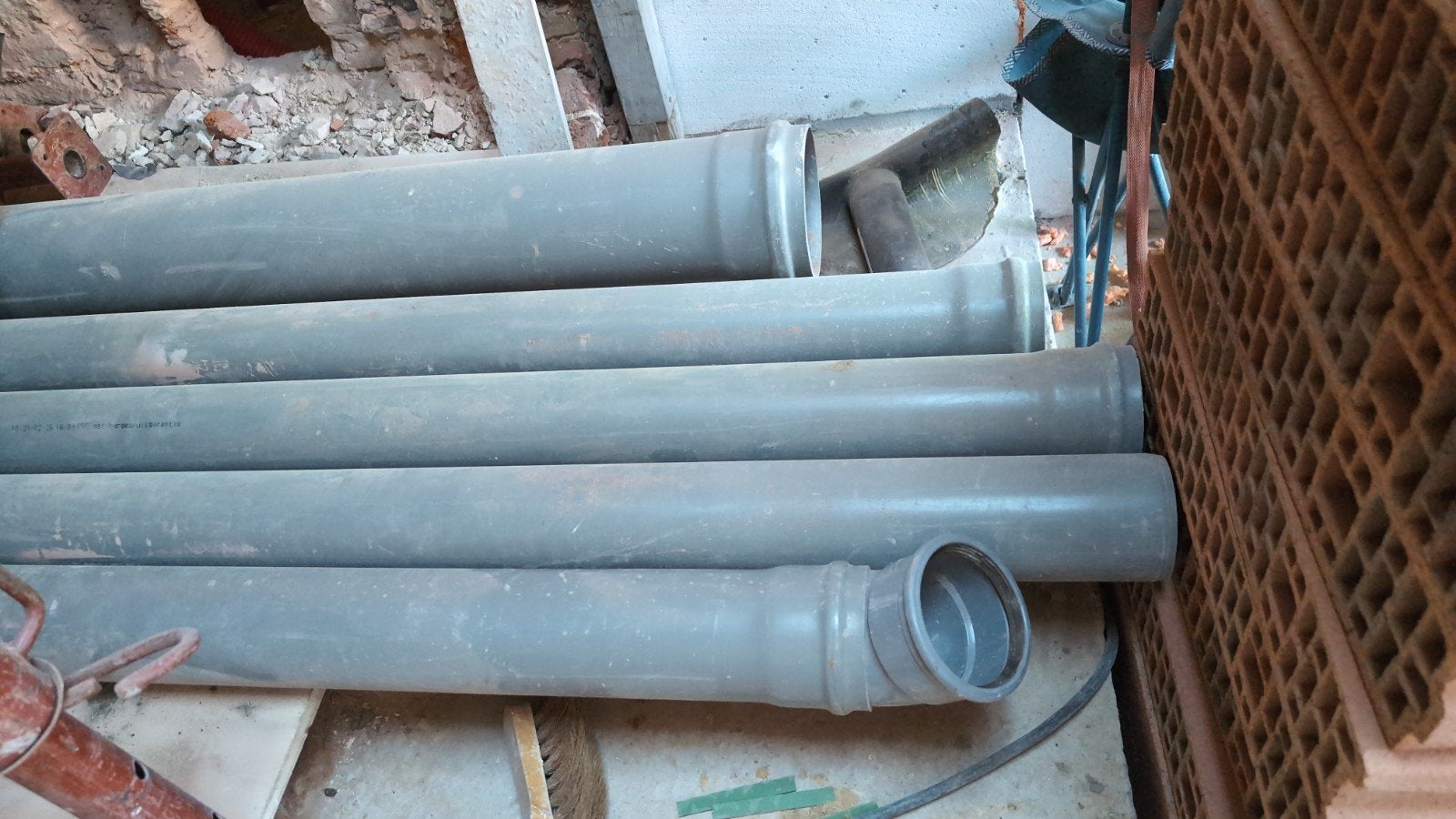 Rioleringsbuizen PVC 110mm, Ophalen, PVC