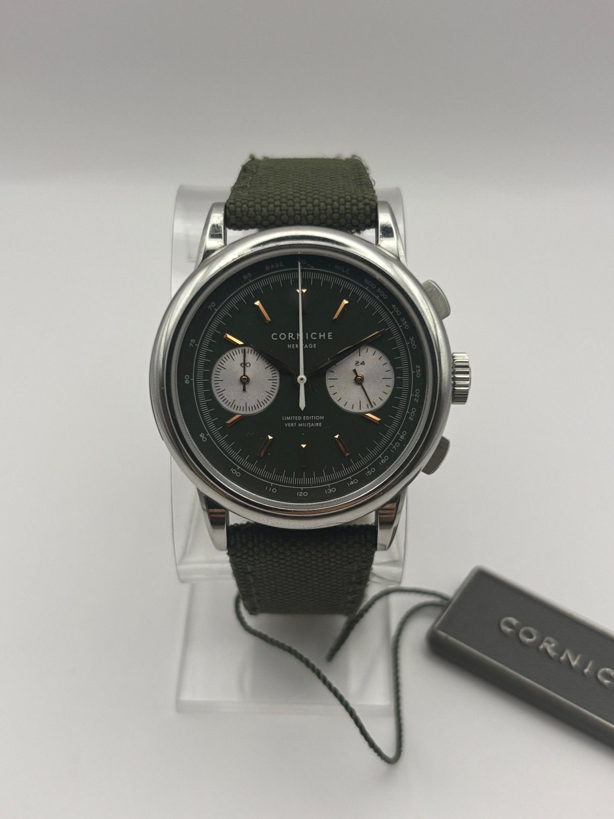 Corniche Heritage Chronograph – Vert Militaire – Éd. Limited, Enlèvement ou Envoi, Comme neuf