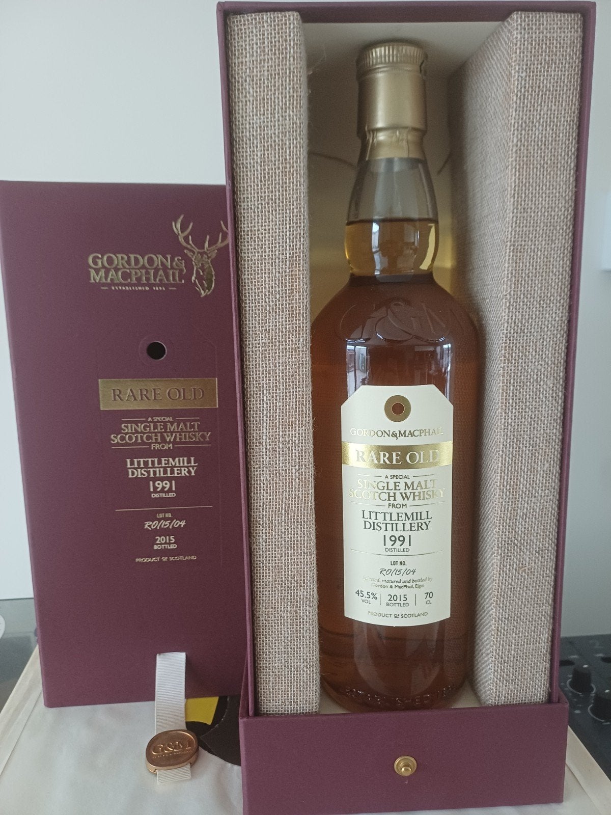 Whisky Littlemill 1991 RO/15/04 G&M Rare Old, Ophalen of Verzenden, Nieuw, Overige typen, Vol