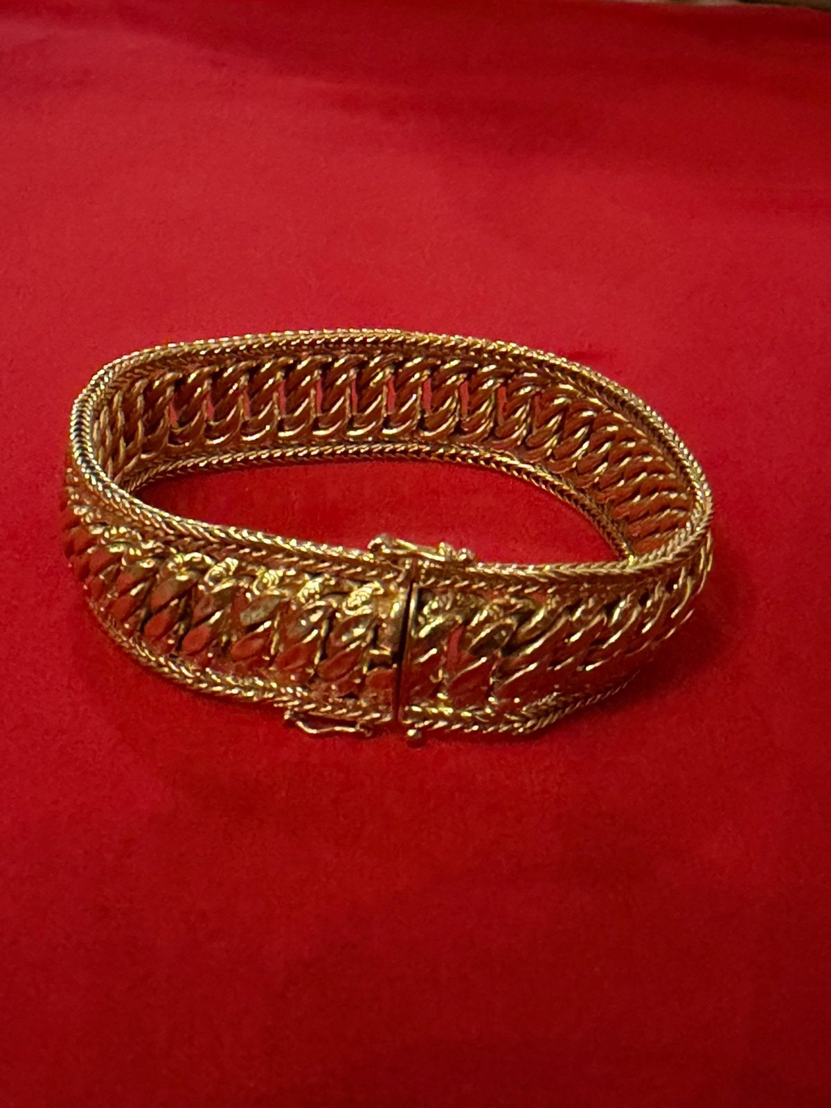 Bracelet en or 18 carats, Enlèvement, Comme neuf, Or, Or