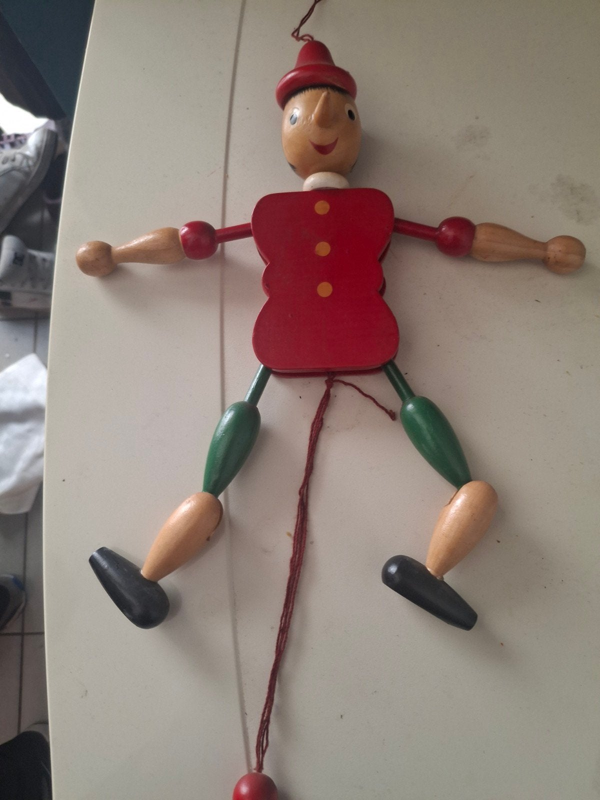 Trekpop Pinokkio, Verzamelen, Ophalen of Verzenden, Peter Pan of Pinokkio, Gebruikt, Beeldje of Figuurtje