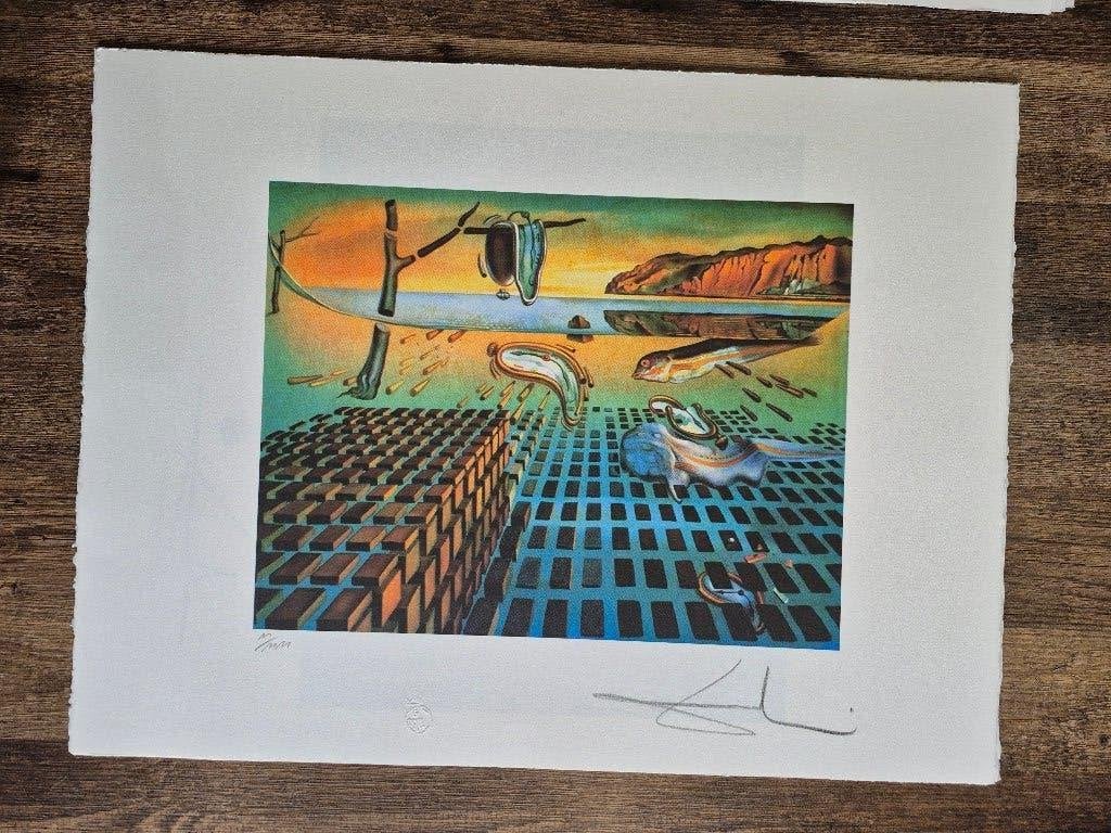 Salvador Dali Lithografie off set 50x65 cm. 65€, Antiquités & Art, Enlèvement ou Envoi, Lithographie