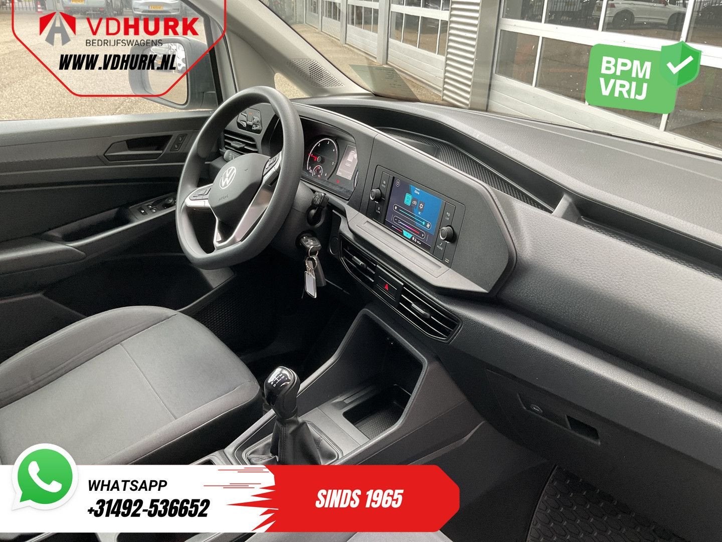 Volkswagen Caddy Cargo 2.0 TDI 100 pk Omvormer/ Sortimo/ Cru, Electronic Stability Program (ESP), Wit, Bedrijf, Te koop