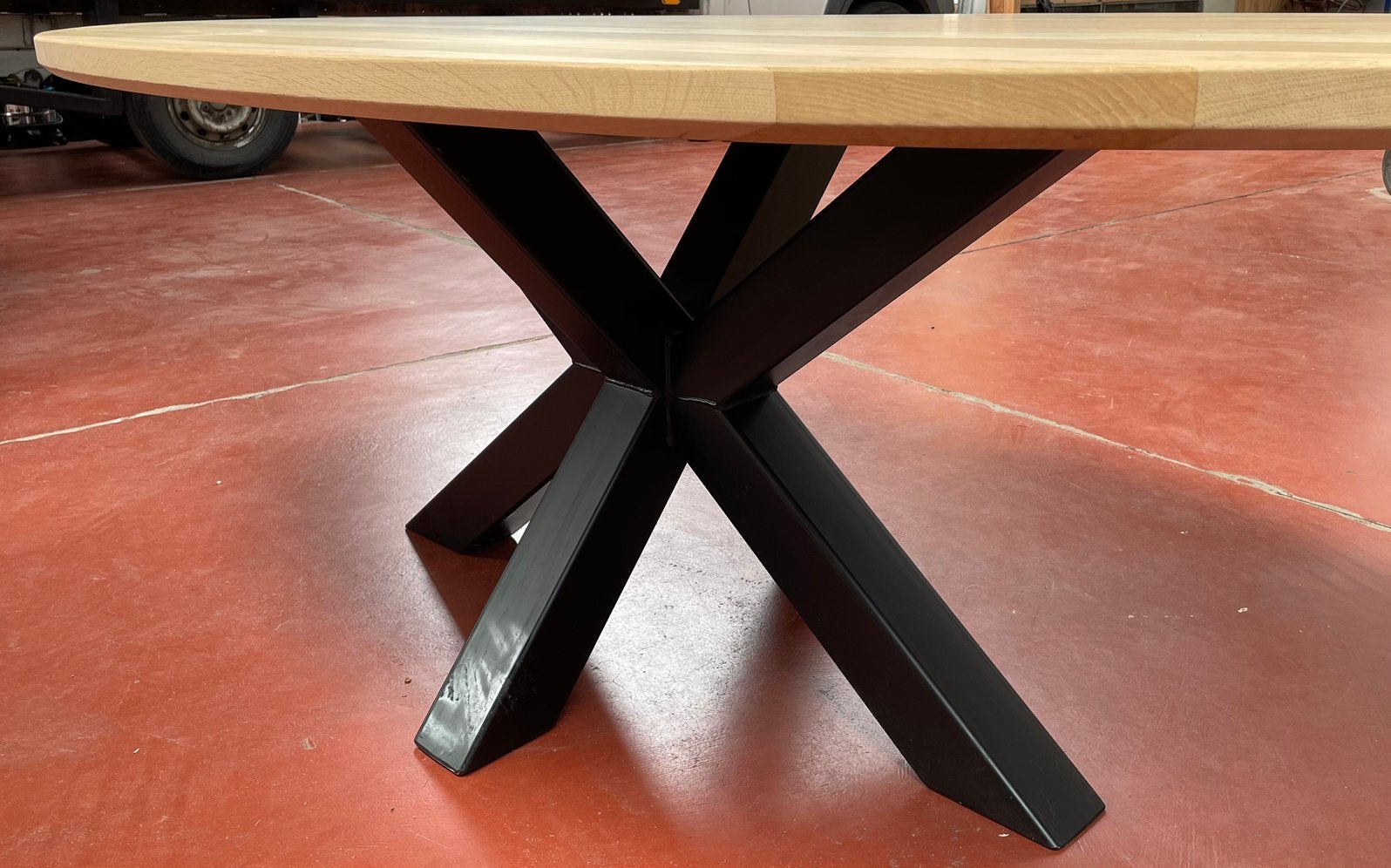 Houten tafel!      EIK!!!!!!!!!     MASSIEF!!!!!!, Enlèvement ou Envoi, Comme neuf