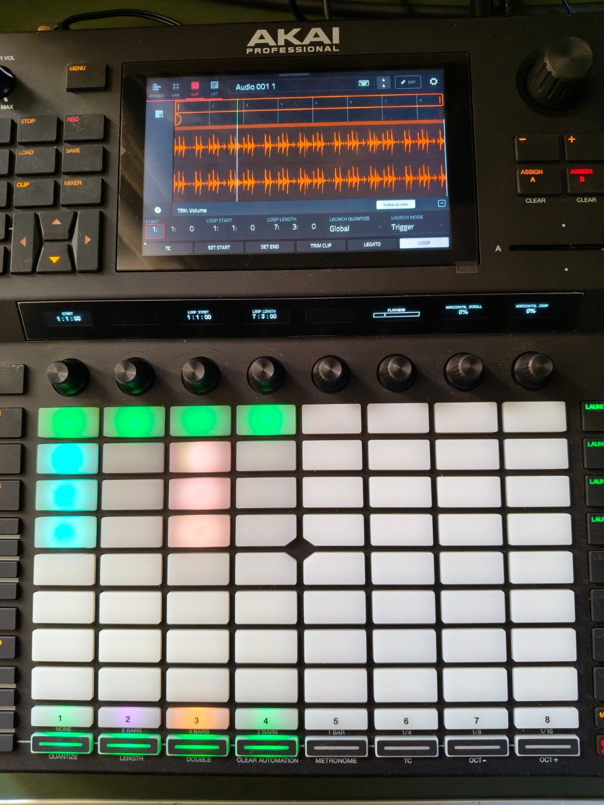 Akai Force + Tas + Decksaver "MPC 3.9.1", Muziek en Instrumenten, Ophalen of Verzenden, Zo goed als nieuw, Overige merken
