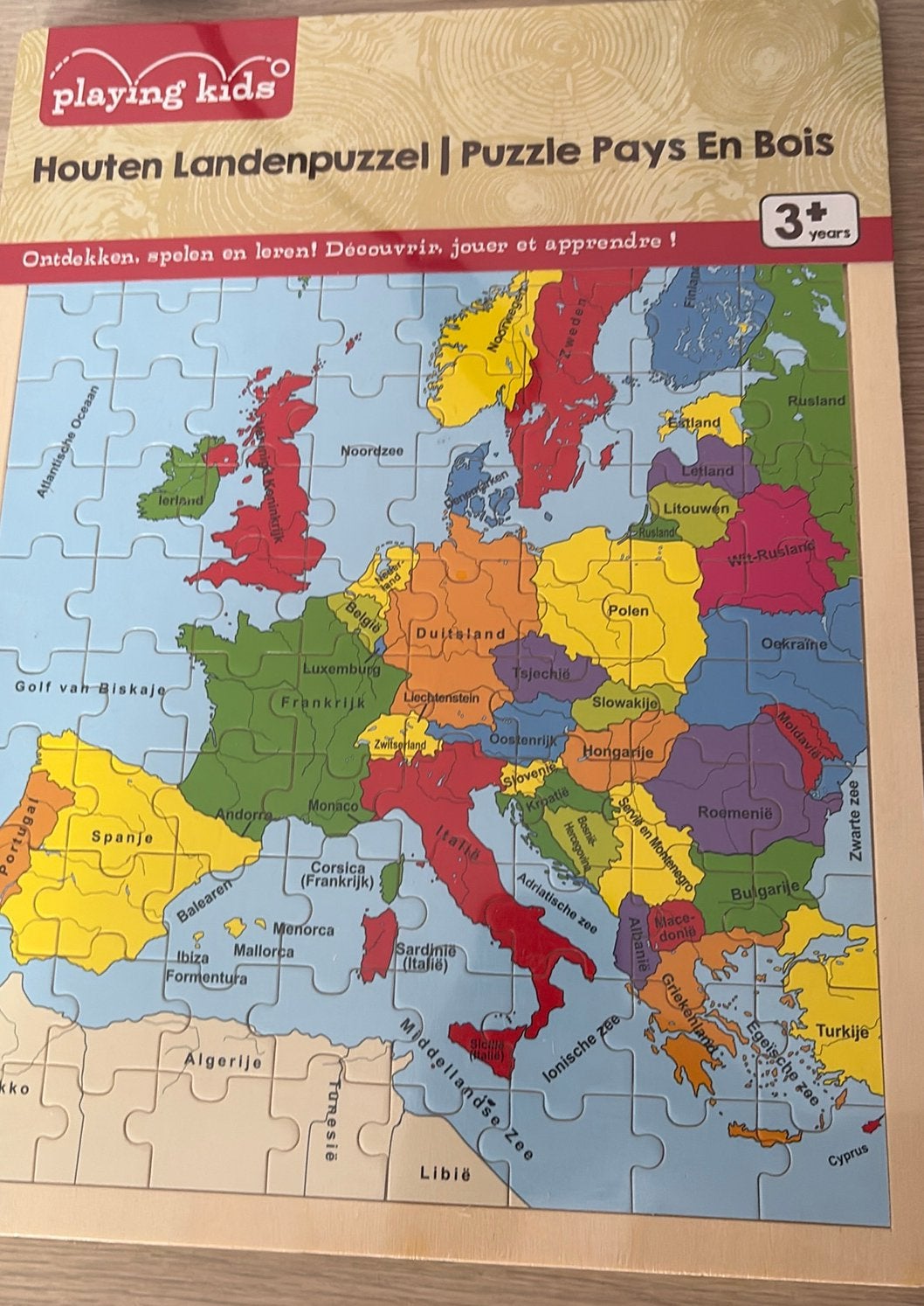 Houten Landenpuzzel/Puzzle Pays en Bois, Enfants & Bébés, Jouets | Puzzles pour enfants, Enlèvement, Comme neuf