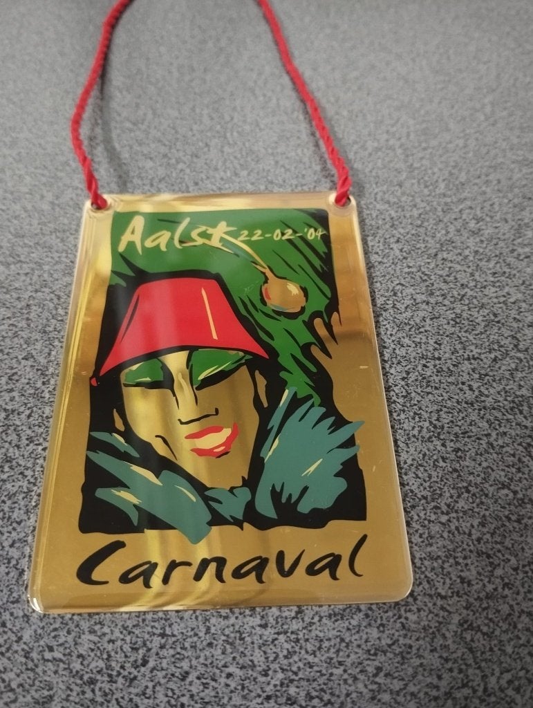 Carnaval medaille Aalst metaal 2004, Ophalen of Verzenden, Overige materialen