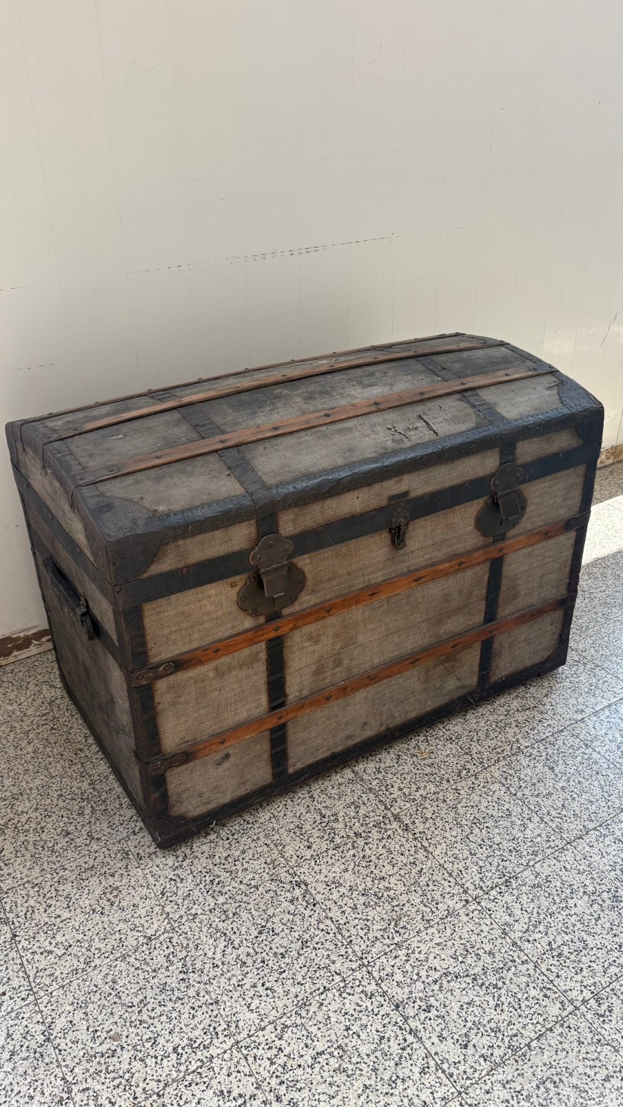 Valise de voyage Maison Paul De Laet Gand (vers 1910-1925), Antiquités & Art, Enlèvement