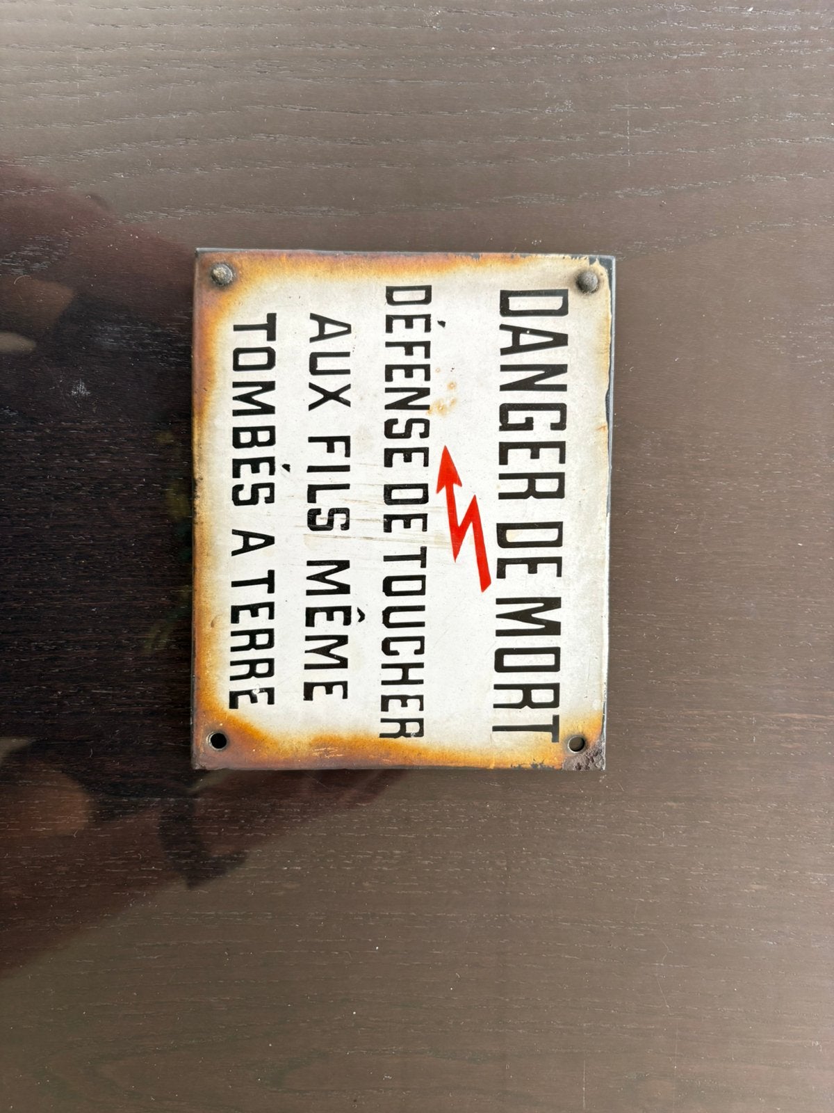 Plaque émaillée, Collections, Enlèvement ou Envoi, Utilisé
