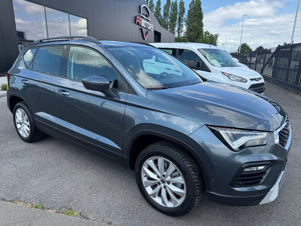 Seat Ateca 1.0 tsi benzine 1st eig ohboek parkeerassistent, Autos, Seat, Argent ou Gris, Achat, Euro 6, Entreprise