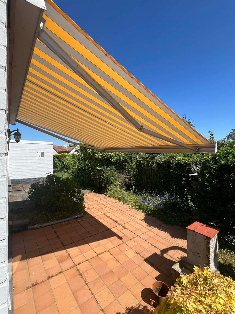 Zonneluifel elektrisch, Tuin en Terras, Zonneschermen, Ophalen, Gebruikt, Elektrisch, 150 tot 300 cm