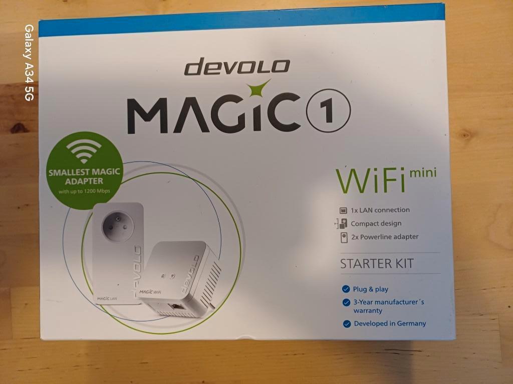 Devolo Magic 1 Wifi-mini-PLC-adapter (Artikelnr.: 08565), Computers en Software, WiFi-versterkers, Ophalen of Verzenden, Zo goed als nieuw