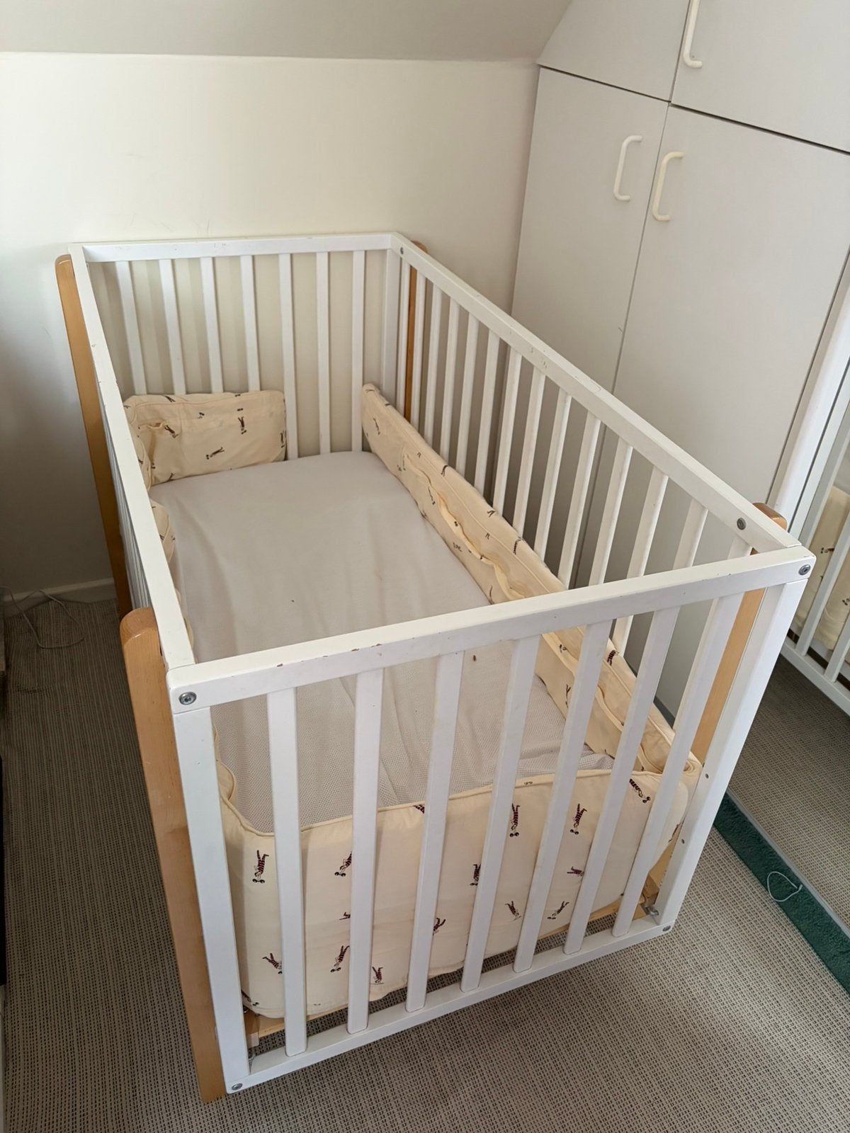 Babybed Ledikant Childhome 60x120, Ophalen, Gebruikt, Lattenbodem, Minder dan 140 cm