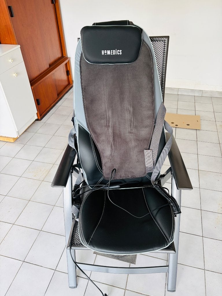 Massagestoel homedics met verwarming, Sports & Fitness, Produits de massage, Enlèvement, Comme neuf