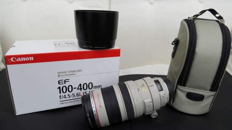 CANON EF 100 - 400L IS USM lens, 400 mm, Téléobjectif, Comme neuf, Filtre inclus