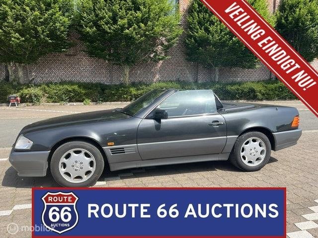 Mercedes-Benz 280 SL | 1995 | Route 66 Auctions, Auto's, Zwart, Mercedes-Benz, Bedrijf, Handgeschakeld