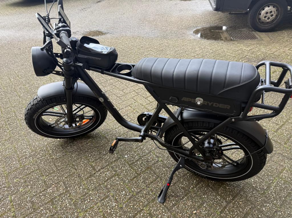 Ape Ryder A10 elektrische fiets / Fatbike 30 - 40 km afstand, Fietsen en Brommers, Zo goed als nieuw, 51 tot 55 cm, 30 tot 50 km per accu