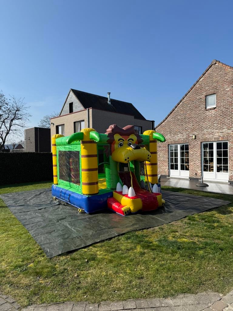 Springkasteel leeuw te koop, Enlèvement ou Envoi, Comme neuf