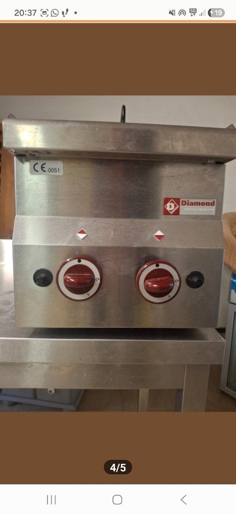 Diamond 2-pits gasfornuis - Ideaal voor camping/horeca, Ophalen of Verzenden, Gebruikt
