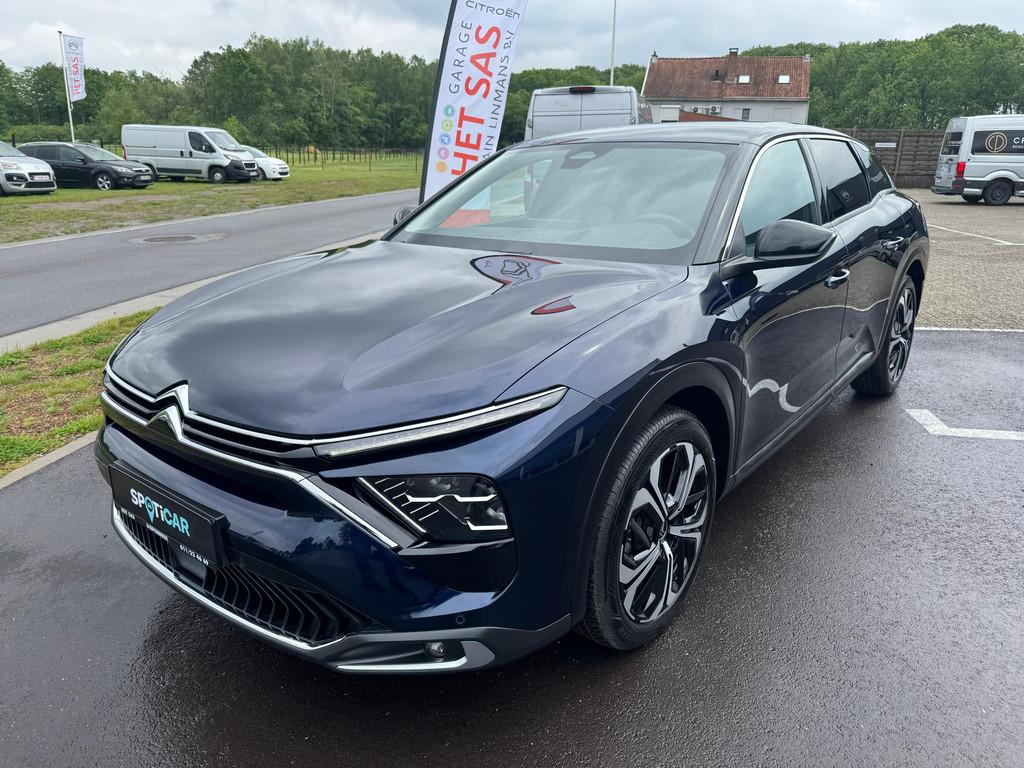 Citroën C5 X 1.2 PURETECH 130PK EAT8 PLUS ( AUTOMAAT ), Auto's, Gebruikt, Blauw, 96 kW, 5 zetels
