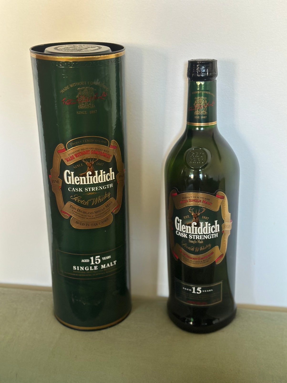 Glenfiddich 15 ans Cask Strength 51% – 1L – ancienne édition, Enlèvement, Neuf, Autres types, Pleine