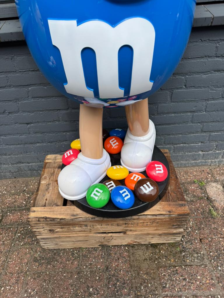 Pop/présentoir publicitaire Blue M&M, Enlèvement, Utilisé, Panneau publicitaire