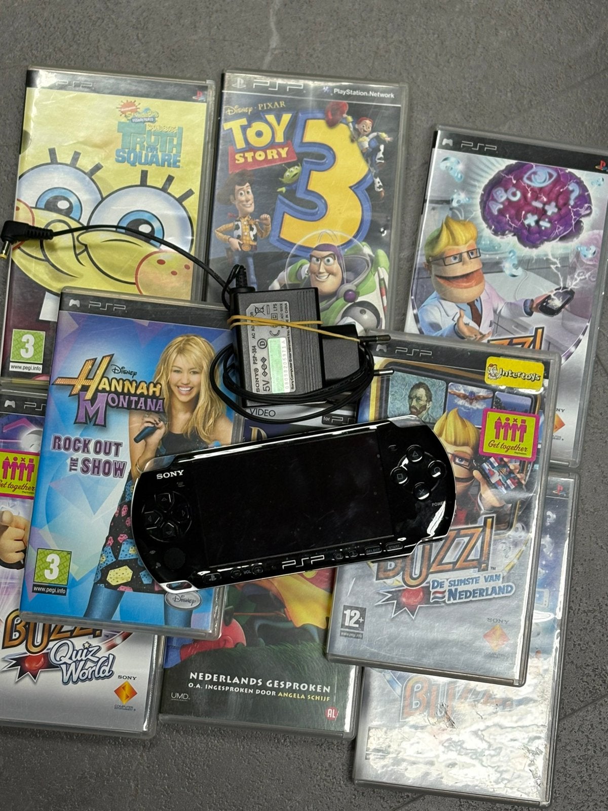 Psp met games, Games en Spelcomputers, Zwart, Ophalen of Verzenden, PSP, Gebruikt