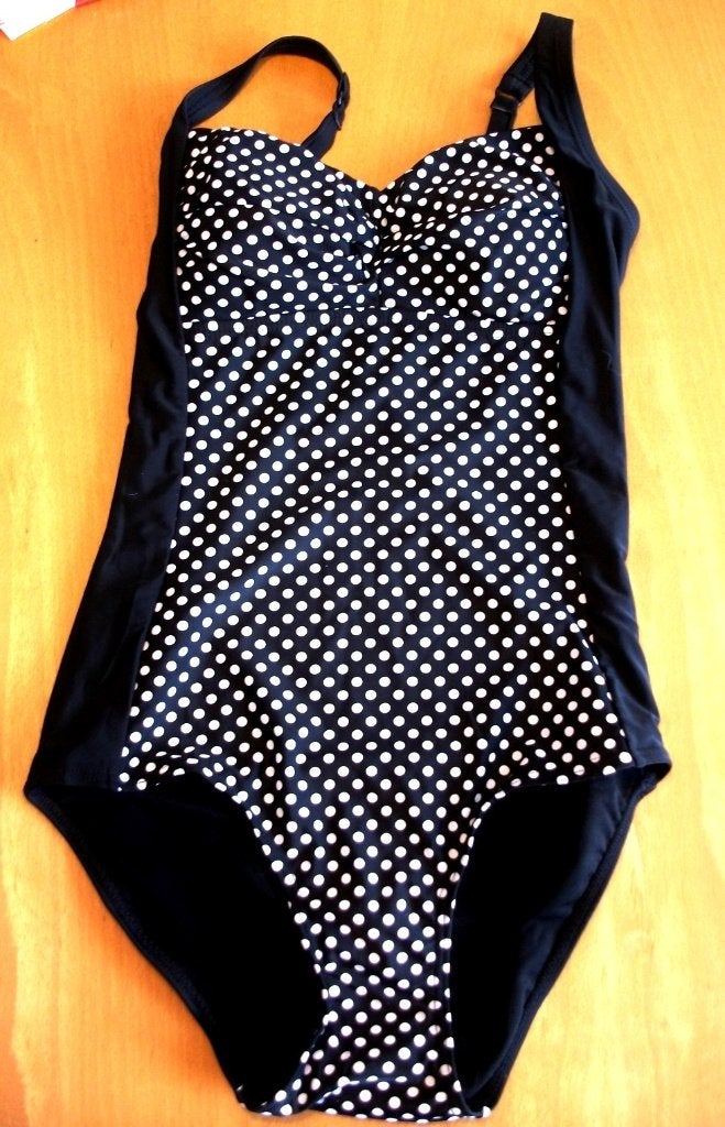 Te koop: Nieuw! Mooie zwart/wit gebold badpak, 40., Vêtements | Femmes, Vêtements de Bain & Maillots de Bain, Enlèvement, Neuf