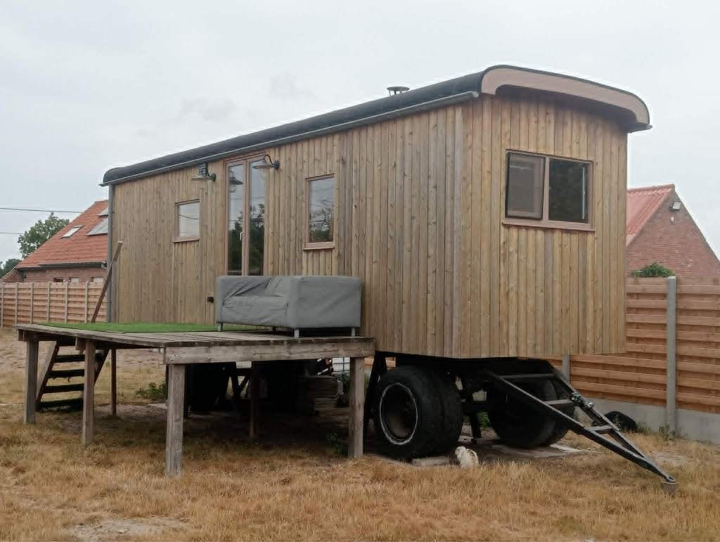 woonwagen/ tiny house, Caravans en Kamperen, Stacaravans, Tot en met 2