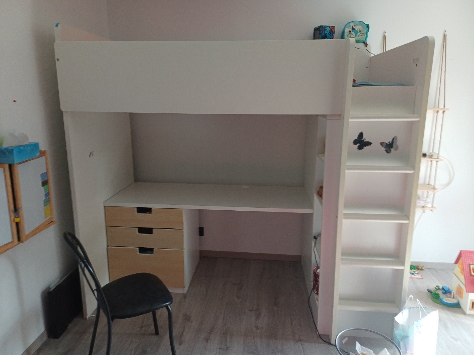 hoogslaper met bureau, Enlèvement, Utilisé, Lit mezzanine