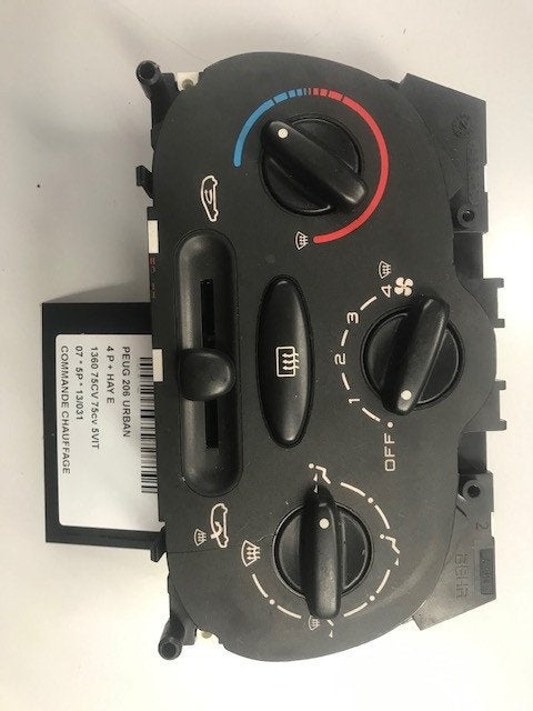 BEDIENINGSPANEEL VERWARMING 206 (2A / C/H/J/S) (99210), Gebruikt, Peugeot