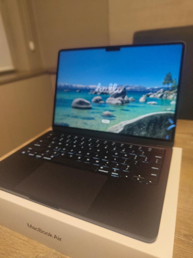 MacBook Air M3 (2024) - 8GB 256GB 13" Midnight QWERTY, Computers en Software, Apple Macbooks, Zo goed als nieuw, MacBook Air, 13 inch