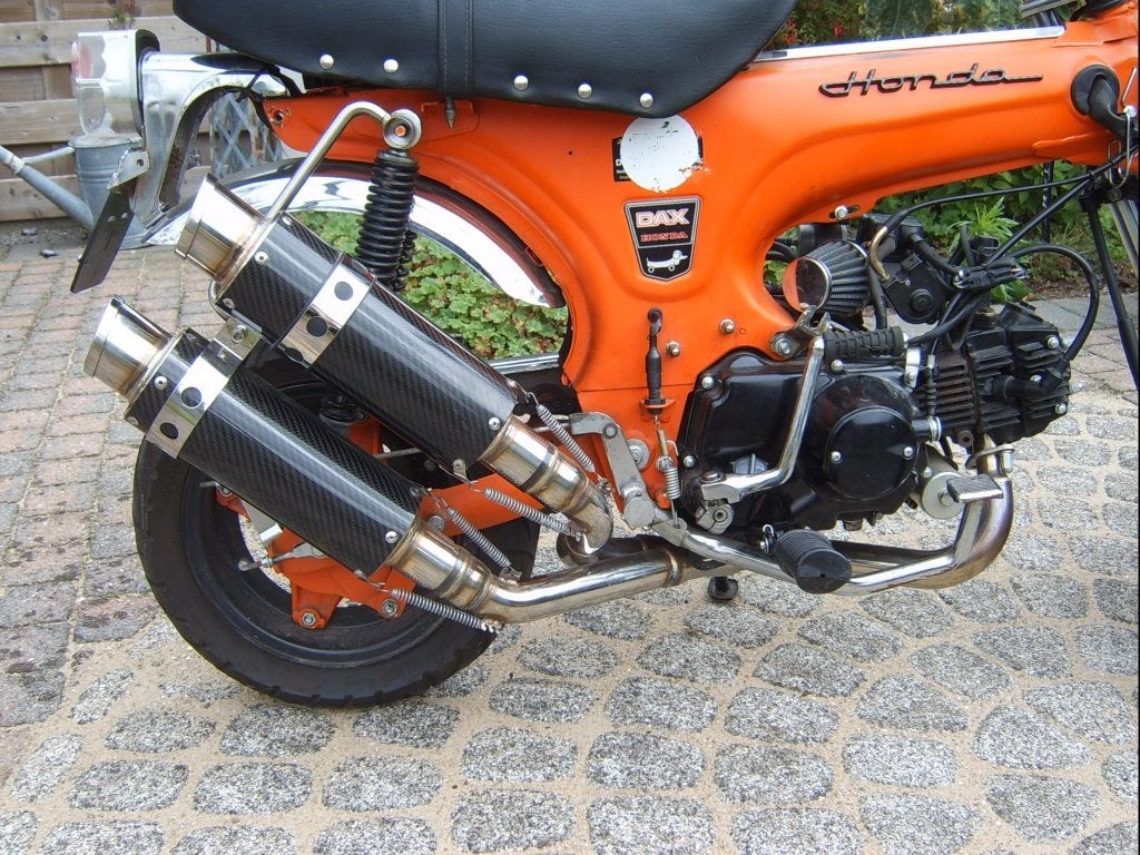 Carbon Twin uitlaat voor Dax  * The Shotgun *, Fietsen en Brommers, Ophalen, Zo goed als nieuw, Uitlaat