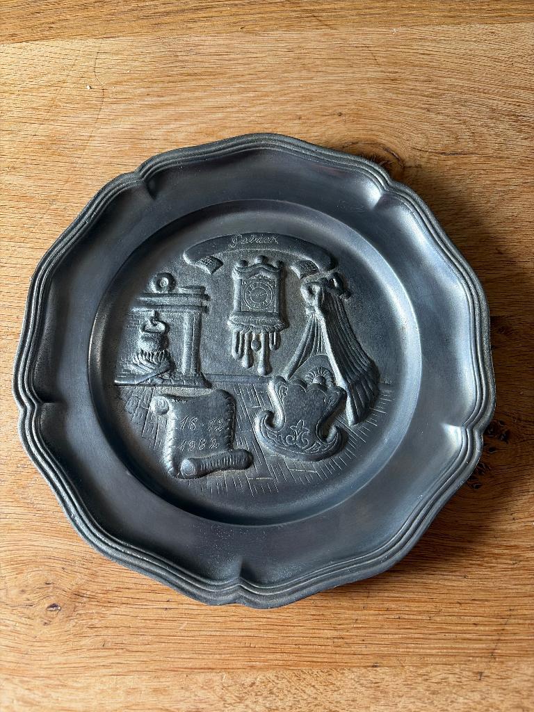 Tinnen bord, Antiek en Kunst, Antiek | Tin, Ophalen of Verzenden