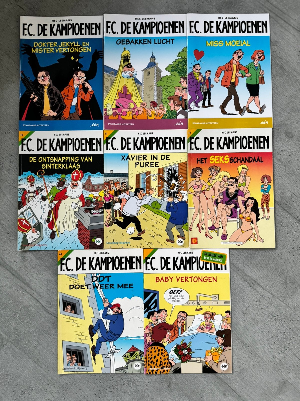 F.C. De Kampioenen - 8 strips, Enlèvement, Utilisé