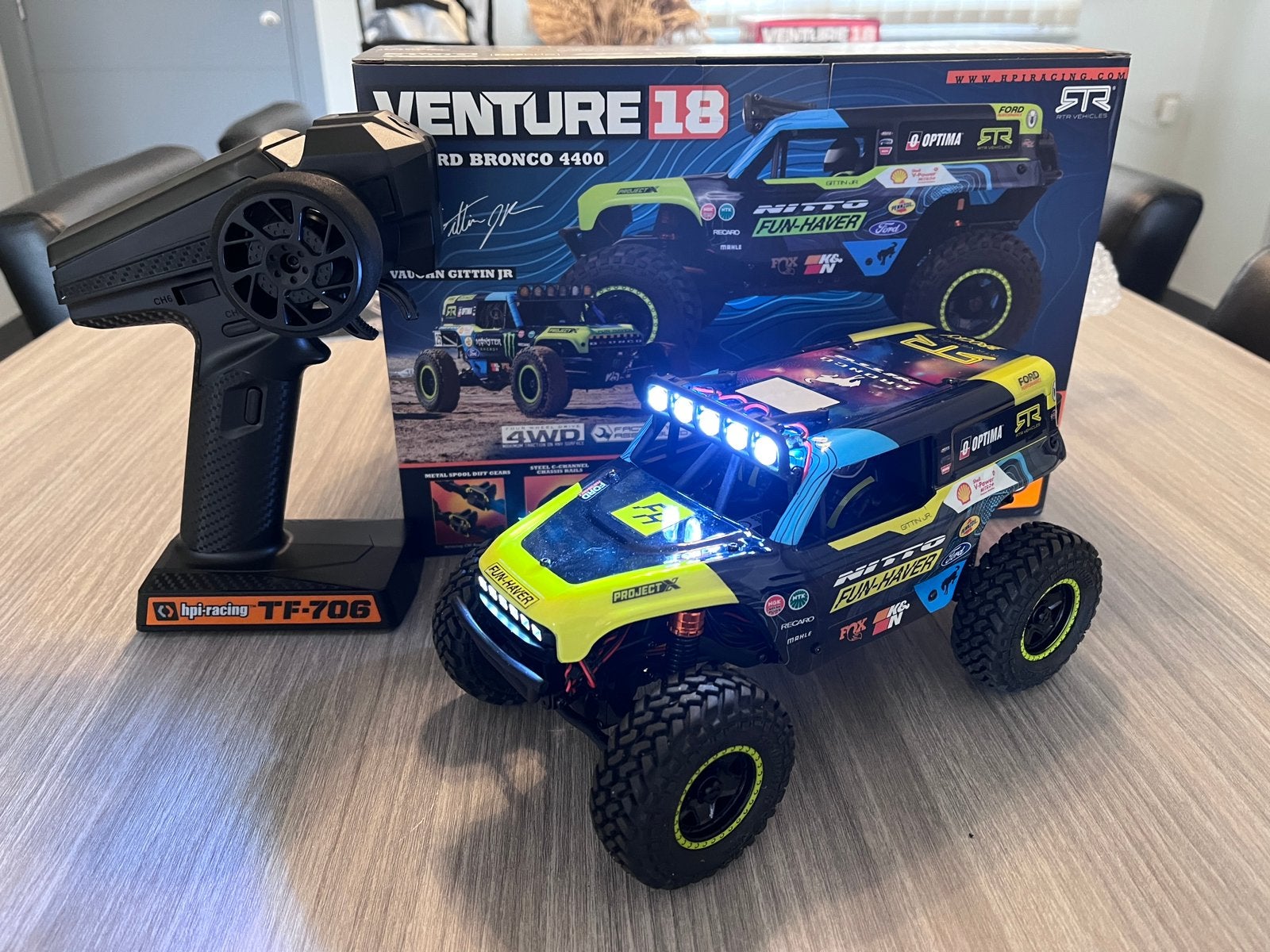 Hpi Venture 18 Flux (Brushless) 1/18, Hobby en Vrije tijd, Auto offroad, Zo goed als nieuw, RTR (Ready to Run), Overige schalen