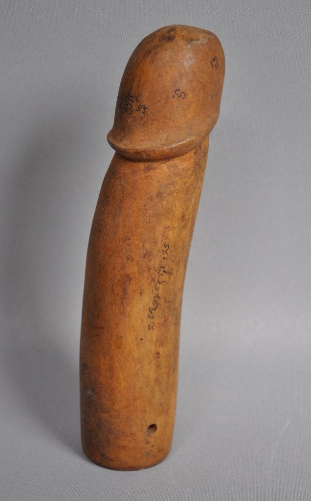Thai Palad Khik — Amulette phallus en bois, Antiquités & Art, Art | Art non-occidental, Enlèvement ou Envoi