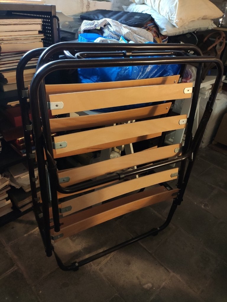 Lit pliable (200 X 70 cm), Maison & Meubles, Brun, Enlèvement, 70 cm ou moins, Une personne