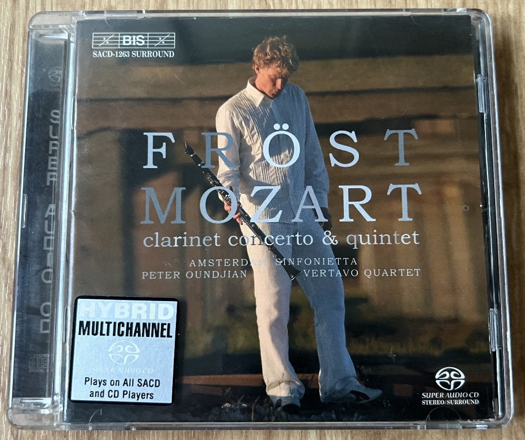 SACD Mozart - clarinet concerto & quintet / Fröst, Ophalen of Verzenden, Zo goed als nieuw, Mozart