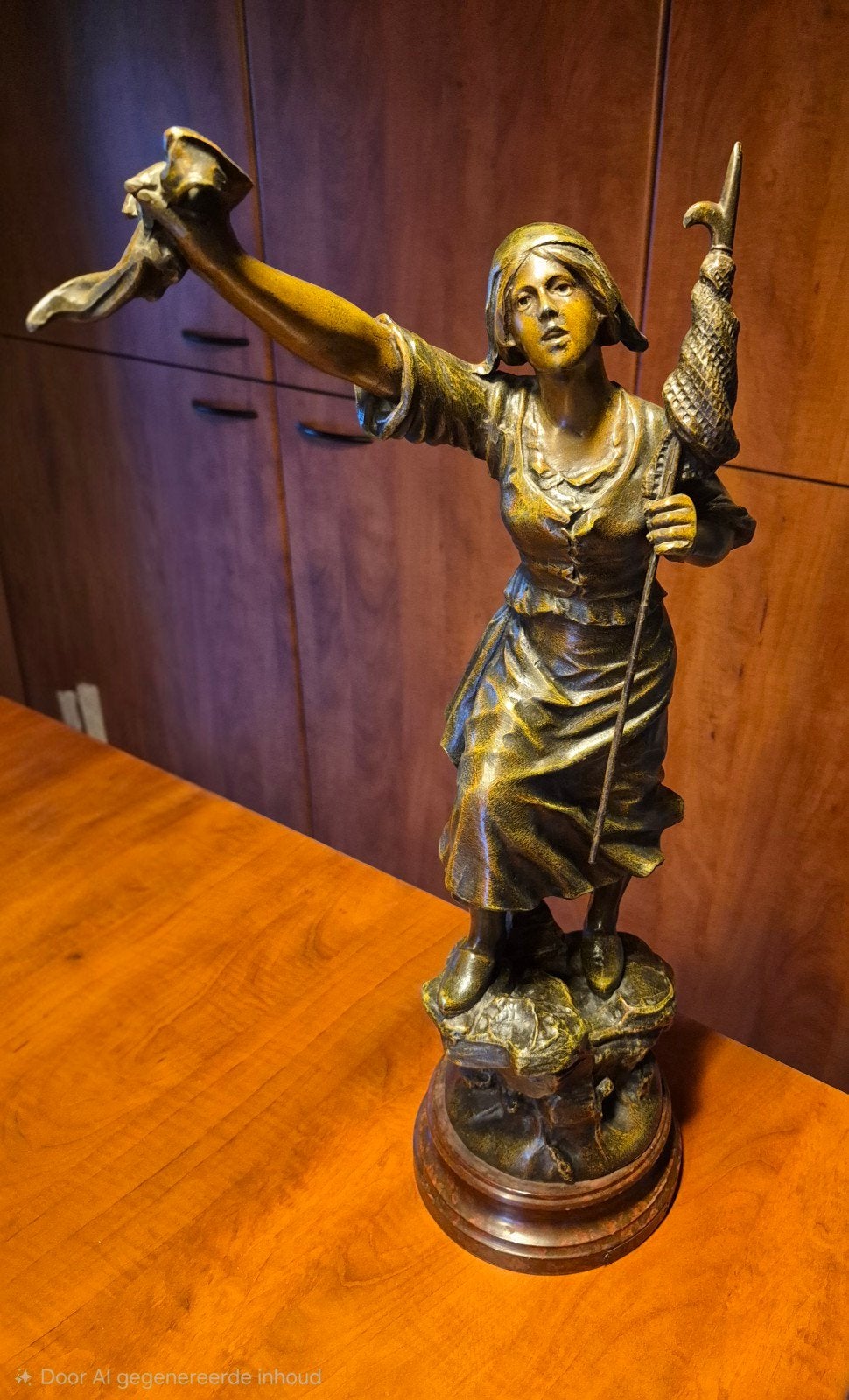 Ancienne sculpture française Art nouveau « En Détresse » de, Antiquités & Art, Enlèvement