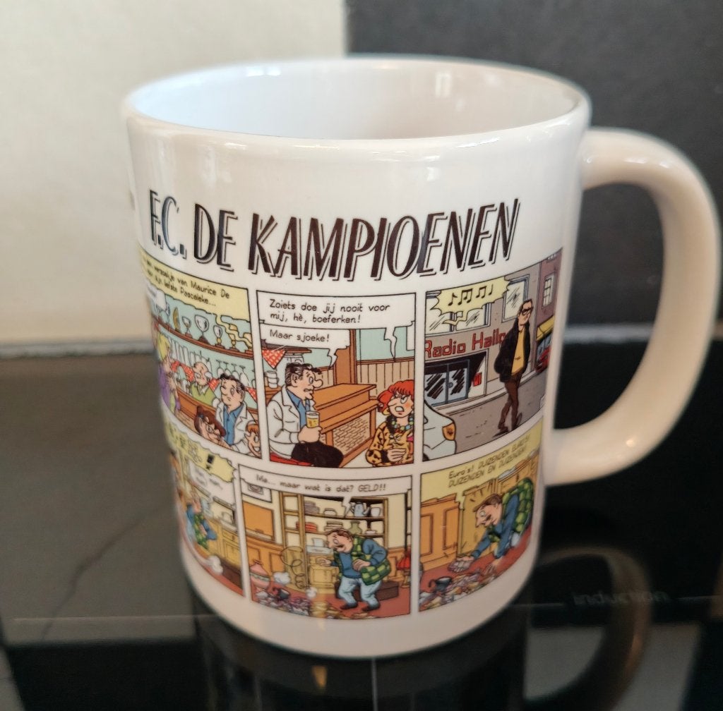 Zeldzame Coffee Mug Mok Tas F.C. De Kampioenen, Ophalen of Verzenden, Gebruikt, Tv, Gebruiksvoorwerp